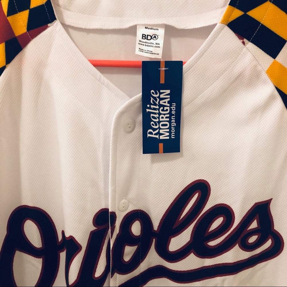 SOLD Orioles Maryland Flag SGA Baseball Jersey - Picture 3 of 3
